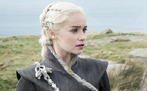 Emilia Clarke - vai Daenerys - trong series "Game of Throne".