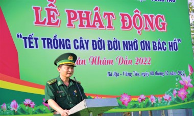 Bộ đội Biên phòng tỉnh Bà Rịa - Vũng Tàu phát động "Tết trồng cây"