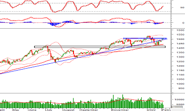 Thị trường chứng khoán ngày 9/2/2022: Tín hiệu kỹ thuật phiên chiều