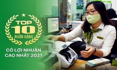 TOP 10 ngân hàng có lợi nhuận cao nhất năm 2021