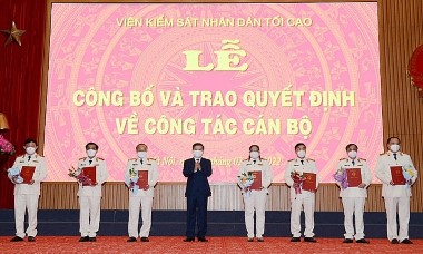 Công bố quyết định điều động, bổ nhiệm nhân sự Viện Kiểm sát nhân dân tối cao