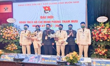 Tuổi trẻ Phòng Tham mưu - CATP Hà Nội tổ chức thành công đại hội điểm cấp Đoàn cơ sở nhiệm kỳ 2022-2027