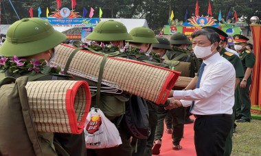 1.575 thanh niên tại Bình Dương lên đường nhập ngũ