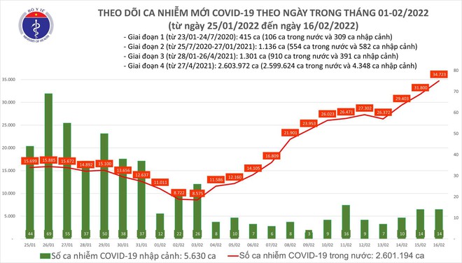 Số mắc Covid-19 ở Việt Nam áp sát mốc 35.000 ca trên ngày ảnh 1