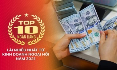 TOP 10 ngân hàng lãi nhiều nhất từ kinh doanh ngoại hối trong năm 2021