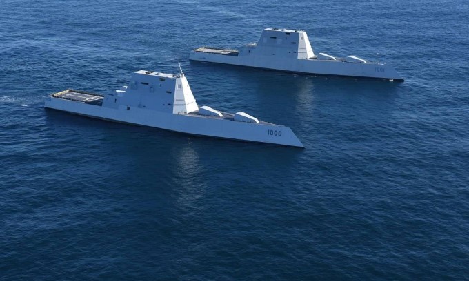 Trung Quốc sao chép khu trục hạm tàng hình USS Zumwalt Mỹ?