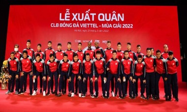 CLB Viettel ra mắt trang phục mới ở Lễ xuất quân mùa giải 2022