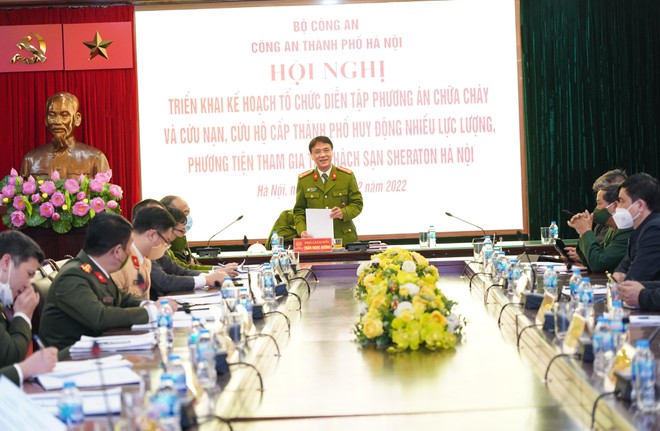 Sẵn sàng phương án diễn tập chữa cháy và cứu nạn, cứu hộ quy mô lớn tại khách sạn Sheraton ảnh 1