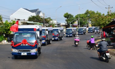 Lễ bàn giao xe ô tô tải tập lái hạng C lớn nhất tỉnh Bình Thuận