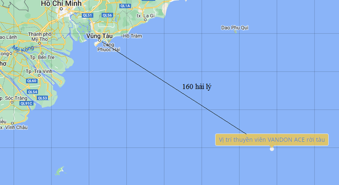 Đề xuất huy động trực thăng tìm kiếm 10 thuyền viên tàu VANDON ACE gặp nạn ngoài khơi Vũng Tàu ảnh 1
