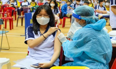 Còn 9 địa phương tiêm mũi 2 vaccine phòng COVID-19 cho trẻ từ 12-17 tuổi