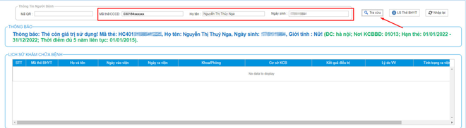 Hướng dẫn tra cứu thông tin thẻ bảo hiểm y tế bằng căn cước công dân gắn chip ảnh 3