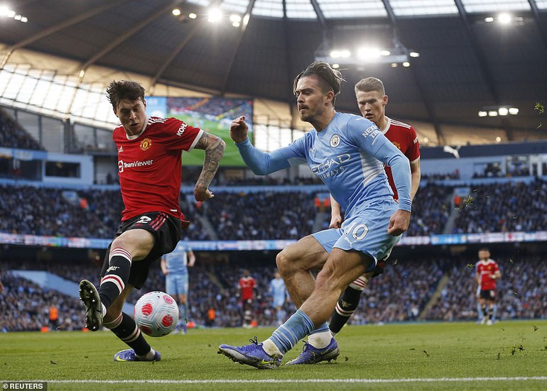 Jack Grealish đã có một trận đấu ấn tượng và gây nhiều khó khăn cho hàng thủ Man Utd.