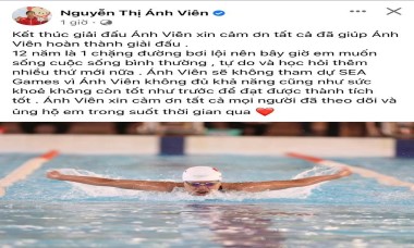 Ánh Viên chính thức tuyên bố không dự SEA Games 31