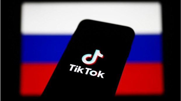 TikTok ngừng đăng tải tất cả các nội dung video từ Nga. (Nguồn: Getty Images)