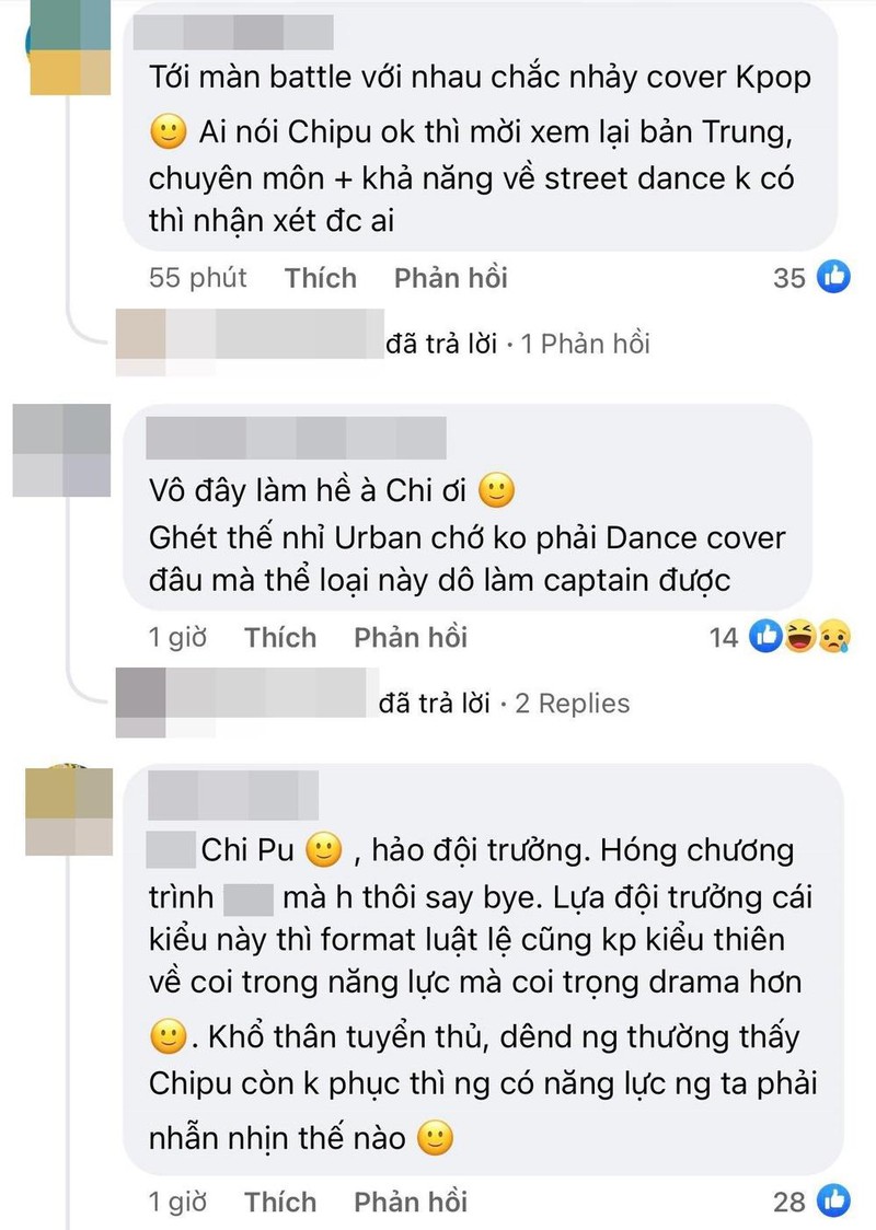 Netizen nhận xét Chi Pu không có chuyên môn về nhảy đường phố. (Ảnh chụp màn hình FB Street Dance Việt Nam)