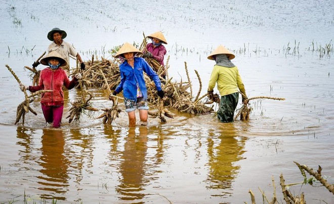 “Về nhà khi có lũ” đoạt giải Vàng cuộc thi ảnh “Phụ nữ trước bão giông” ảnh 2