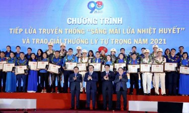 Công bố 94 cán bộ đoàn nhận giải thưởng Lý Tự Trọng năm 2022