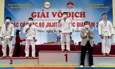 4 Vận động viên Bắc Ninh đoạt 7 huy chương tại Giải Jujitsu Quốc gia