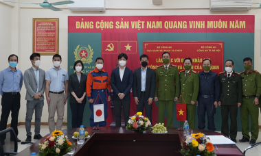 Công an Hà Nội hợp tác với Nhật Bản về công tác phòng cháy, chữa cháy, tìm kiếm cứu nạn