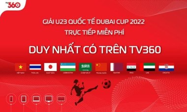 Viettel có bản quyền truyền hình U23 Dubai Cup