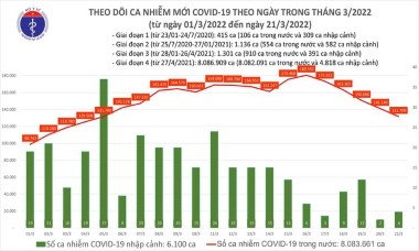 Số mắc Covid-19 tại Việt Nam đang giảm nhanh