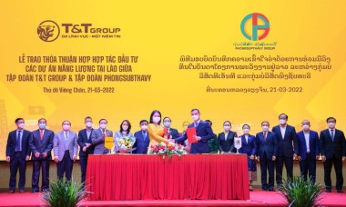 T&T Group hợp tác với tập đoàn hàng đầu của Lào, phát triển 2.500 MW điện tái tạo