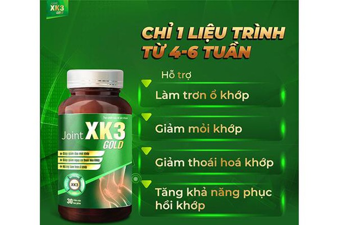 Rút ngắn liệu trình điều trị viêm khớp chỉ còn 4 tuần với Joint XK3 Gold ảnh 1