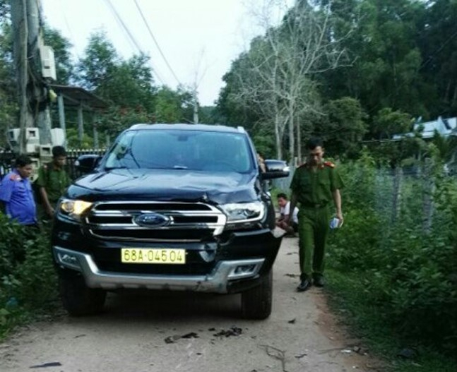 Hiện trường vụ tai nạn khiến ông Huỳnh Thanh Cường tử vong. (Ảnh: Gia đình nạn nhân cung cấp).