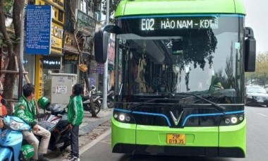 Hà Nội mở tuyến buýt điện thứ năm, lộ trình bến xe Giáp Bát- Khu đô thị Vin Smart City