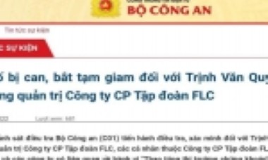 Khởi tố, bắt giam ông Trịnh Văn Quyết về tội thao túng thị trường chứng khoán