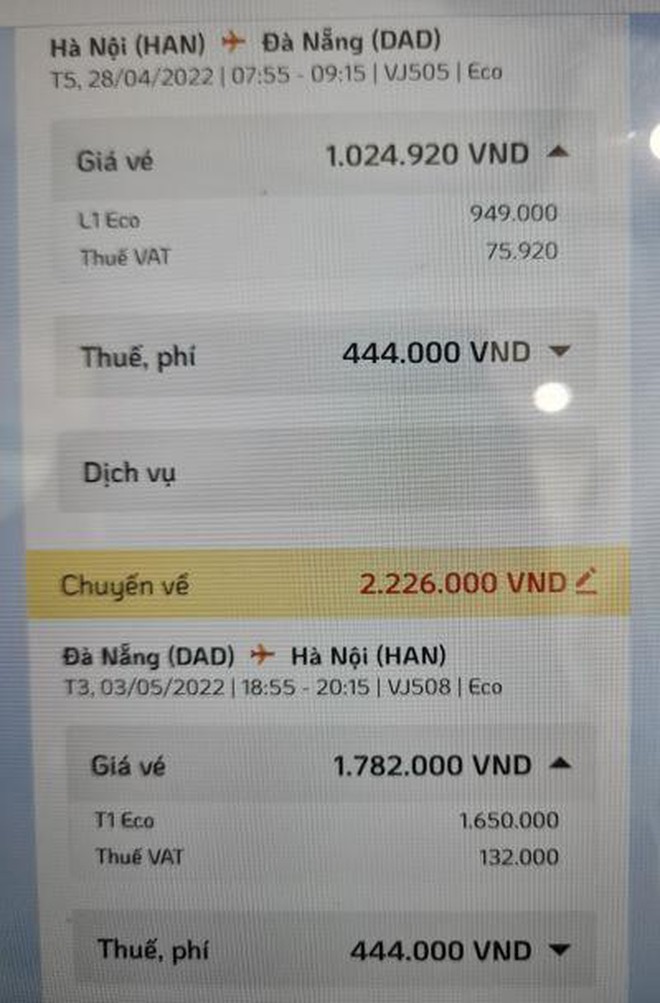 Giá vé máy bay tăng vọt dịp nghỉ lễ 30-4, khách è lưng cõng thuế phí hàng không ảnh 2