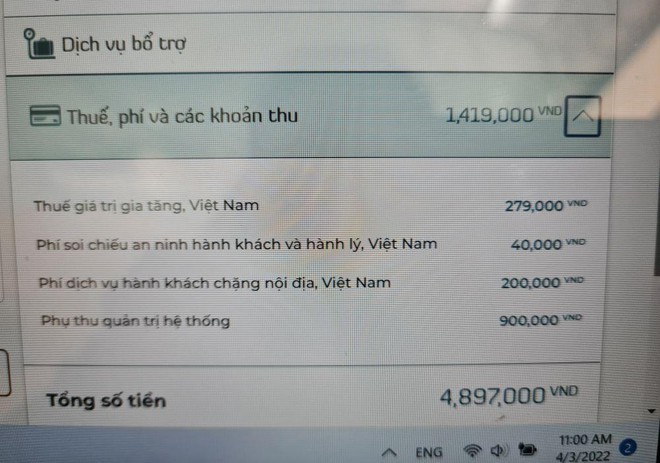 Giá vé máy bay tăng vọt dịp nghỉ lễ 30-4, khách è lưng cõng thuế phí hàng không ảnh 3