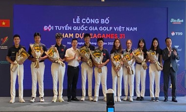 Tuyển golf Việt Nam dự SEA Games với đội hình trẻ nhất lịch sử