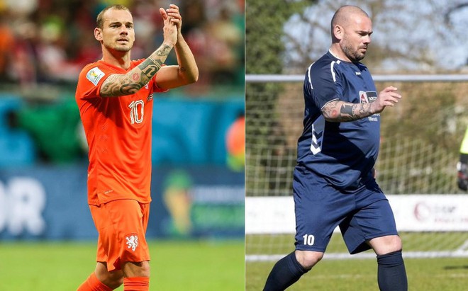 Sneijder phát phì khó tin sau khi giải nghệ ảnh 1