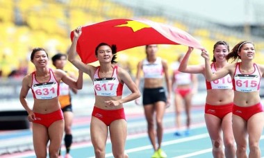 Đội điền kinh đông quân nhất đoàn Việt Nam tại SEA Games 31