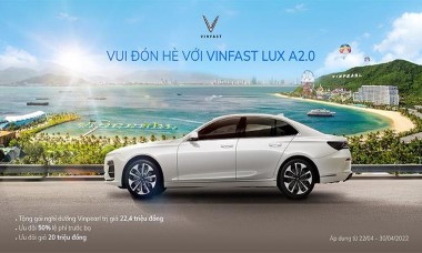 Chào hè 2022, VinFast tung ưu đãi 'khủng' chỉ áp dụng tới cuối tháng 4