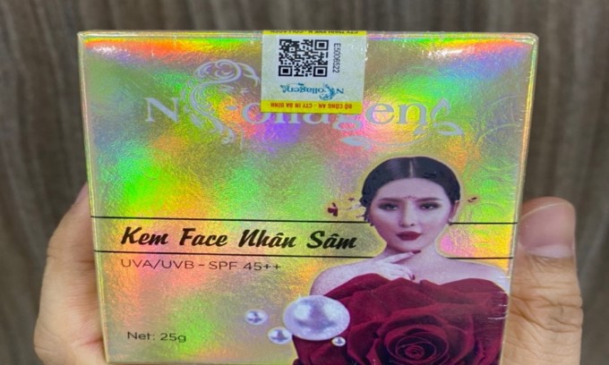 Phát hiện chất cấm Paraben có trong Kem face nhân sâm Ncollagen