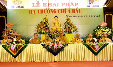 Vĩnh Phúc: Hạ trường chùa Bầu khai pháp khóa An cư kiết hạ