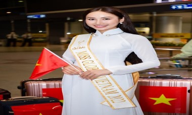 Người đẹp Đoàn Hồng Trang lên đường dự thi "Miss Global 2022"