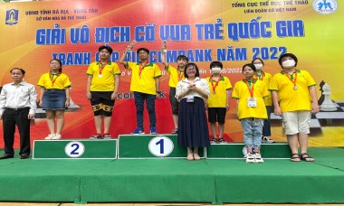 Kết thúc giải cờ vua trẻ quốc gia tranh cúp Vietcombank 2022, TP Hồ Chí Minh thắng lớn