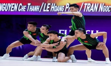 Aerobic Việt Nam "giật Vàng" giải vô địch thế giới