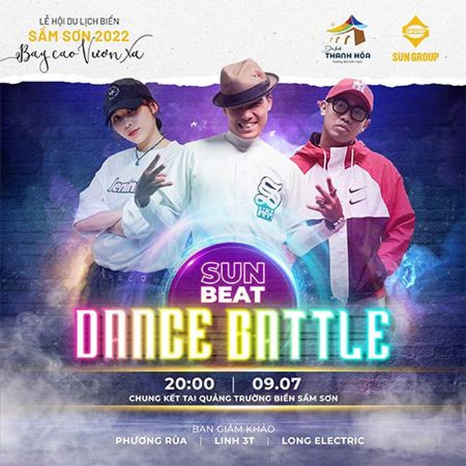 Linh 3T, Long electric và Phương Rùa ngồi ‘ghế nóng’ giải Sun Beat Dance Battle 9/7 tại Sun Fest Sầm Sơn ảnh 1