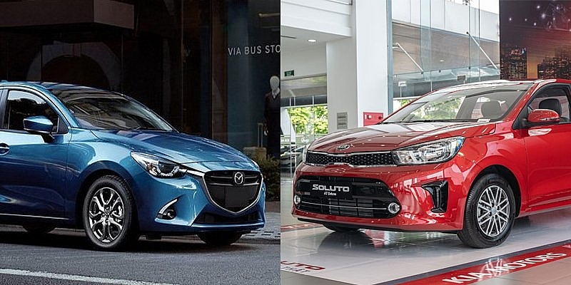 So kè KIA Soluto và Mazda 2 Sedan: Cuộc chiến 