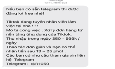 Lừa đảo trực tuyến chuyển hướng sang sử dụng nền tảng nhắn tin miễn phí Telegram