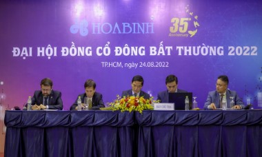 Đại hội đồng cổ đông bất thường 2022: Cổ đông HBC đồng thuận 100% các nội dung tờ trình