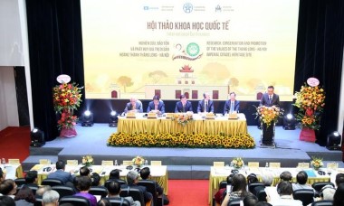 Khai mạc Hội thảo khoa học quốc tế: “20 năm nghiên cứu, bảo tồn và phát huy giá trị di sản Hoàng thành Thăng Long - Hà Nội”.