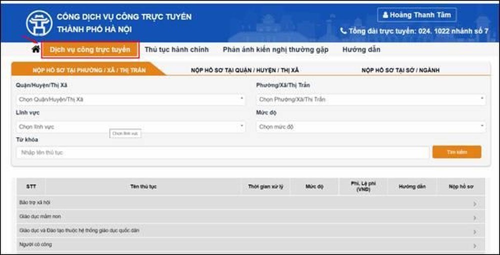 Thành phố Hà Nội chính thức mở dịch vụ công trực tuyến cấp độ 3,4 ảnh 6