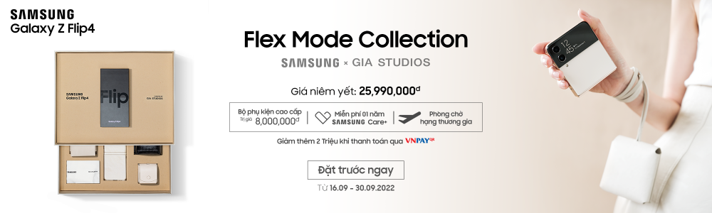 Cận cảnh Galaxy Z Flip4 Flex Mode Edition: Khi công nghệ “hòa mình” cùng thời trang cao cấp