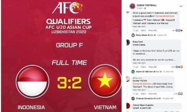 Cổ động viên Indonesia dành sự tôn trọng U20 Việt Nam